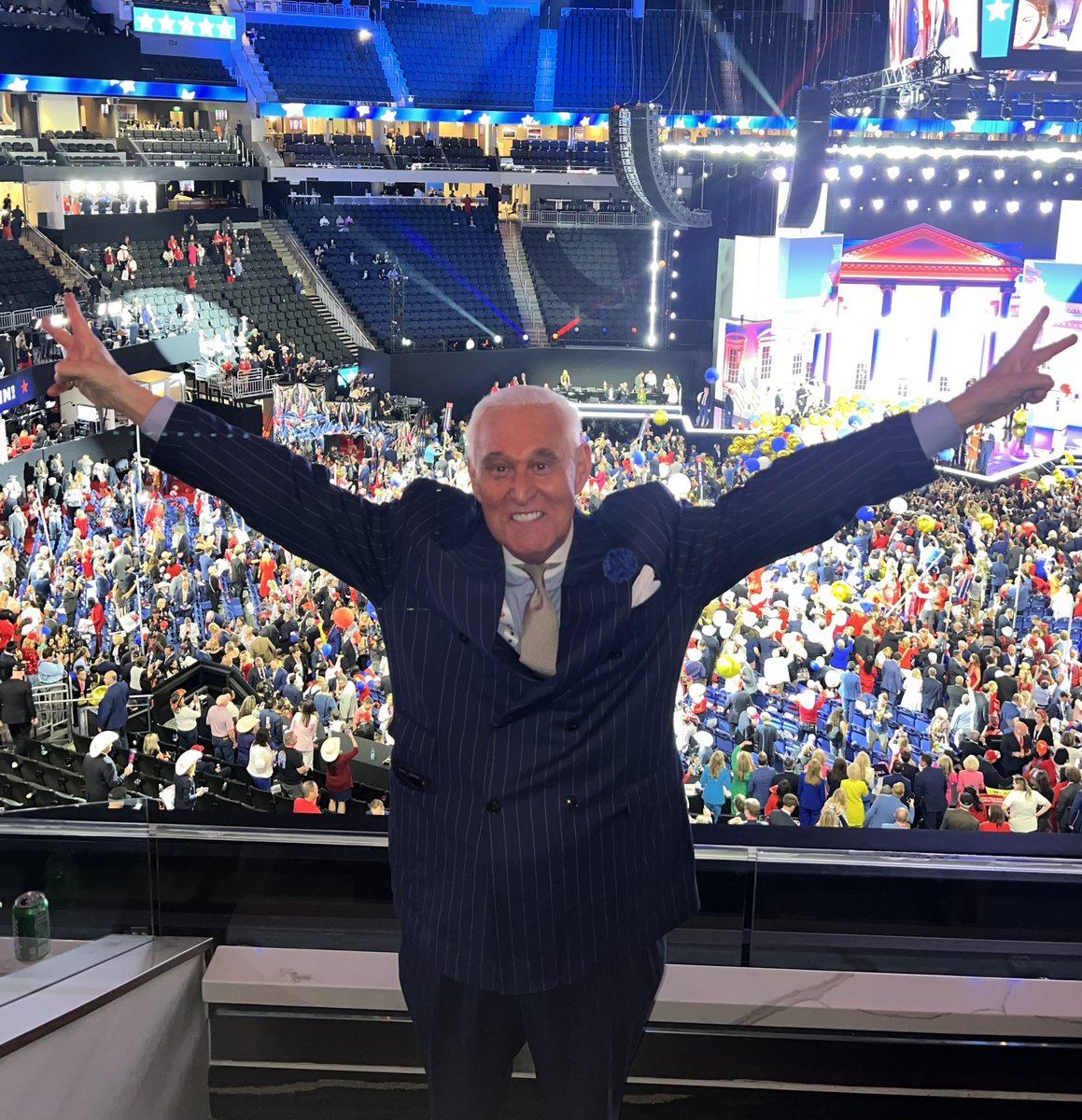 RogerJStoneJr's tweet photo. I have been at every Republican National Convention since 1964. This one was the best one #Trump2024 #MAGA https://t.co/n6p2LO9lNb