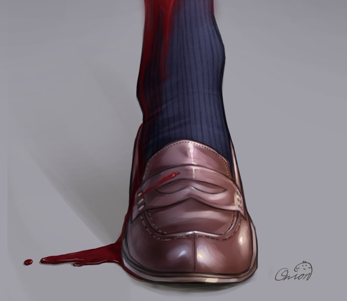 昔描いたローファーの絵 