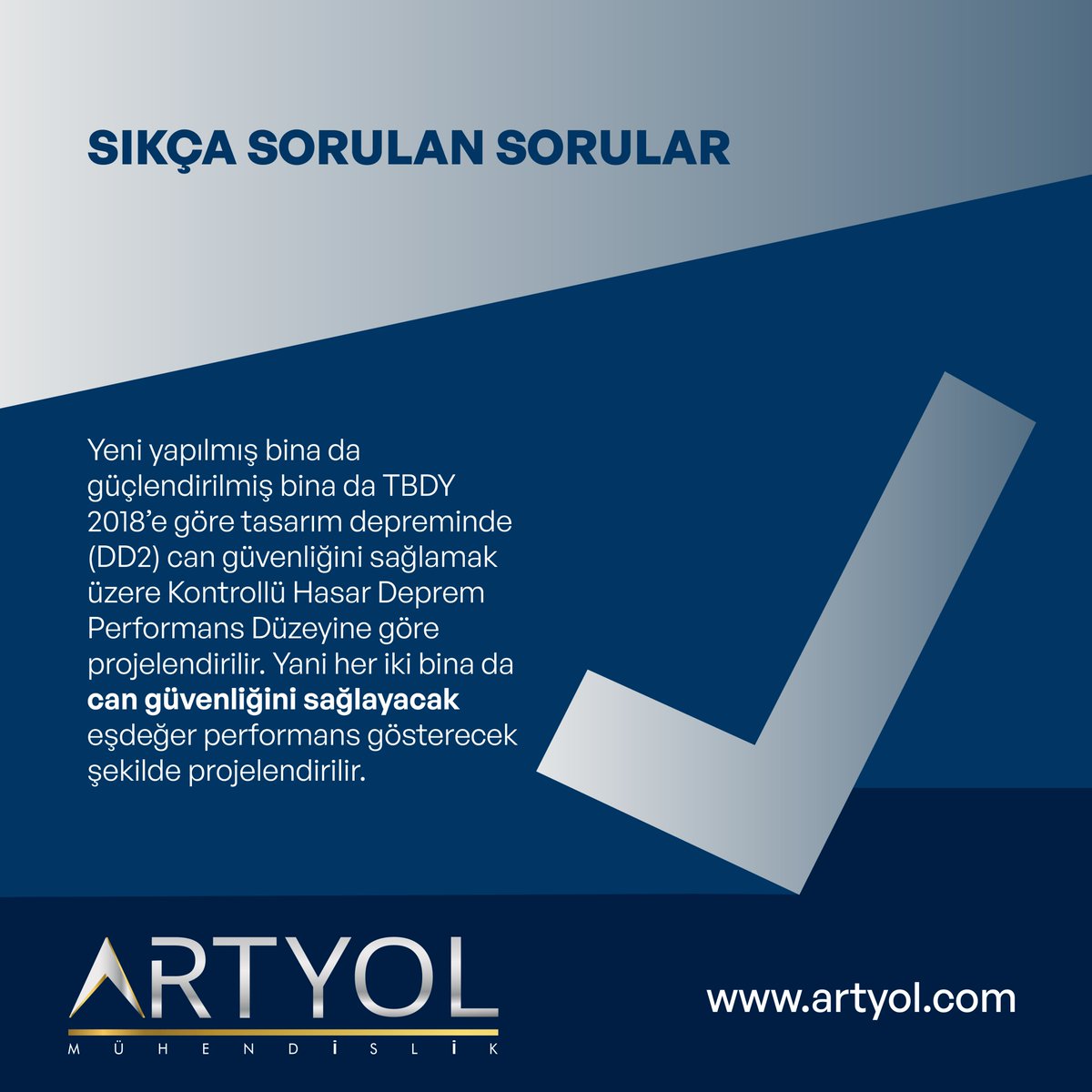 artyol_muh's tweet photo. Güçlendirilmiş bina ile yeni inşa edilmiş bina arasında deprem güvenliği ile ilgili bir fark var mıdır?
#ARTYOL #SıkçaSorulanSorular #GüçlendirmeRuhsatı #Güçlendirme #KentselDönüşüm #depremoldu https://t.co/41SmXYAKXU