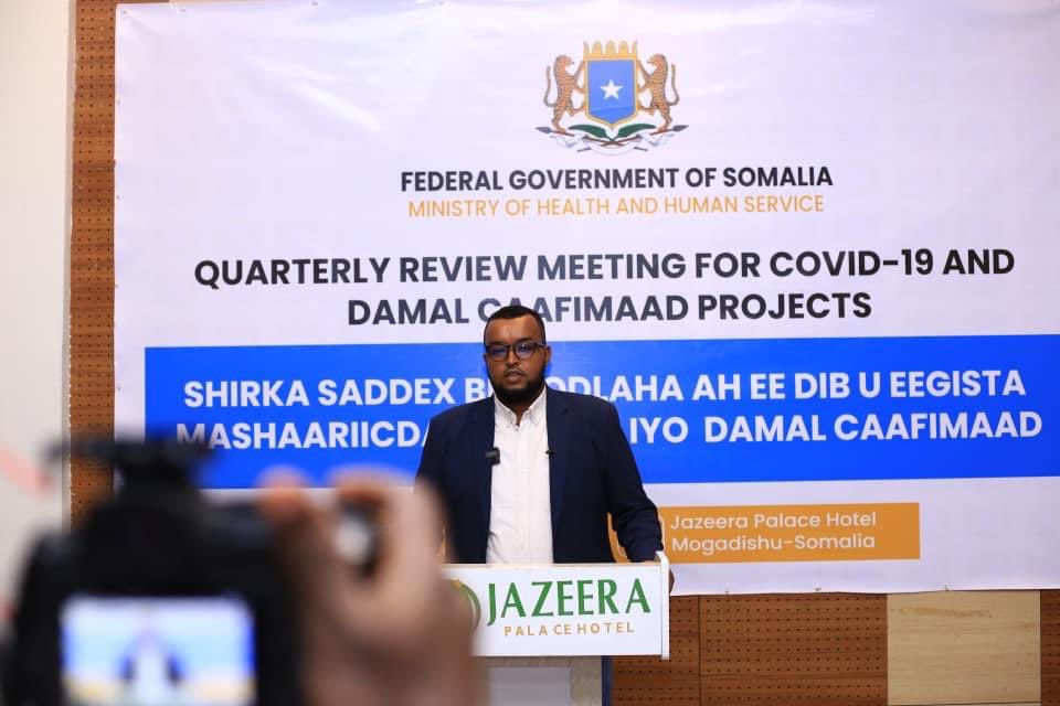 Somali Health Ministry held its Quarterly Review Meeting for the COVID-19 and Damal Caafimaad projects, with key stakeholders in attendance. The 4-Day meeting will be evaluated progress and discuss next steps for these important public health initiatives.