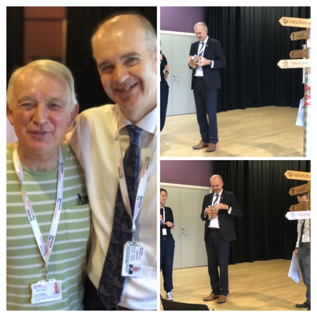 A great leader is liked by many different people 
with all sorts of varying personalities. 
SFE said goodbye to Stuart Birnie yesterday 
who had the respect of many. He had listened to and helped so many in the Charity. Wishing him a successful time at Brent Music Service. X