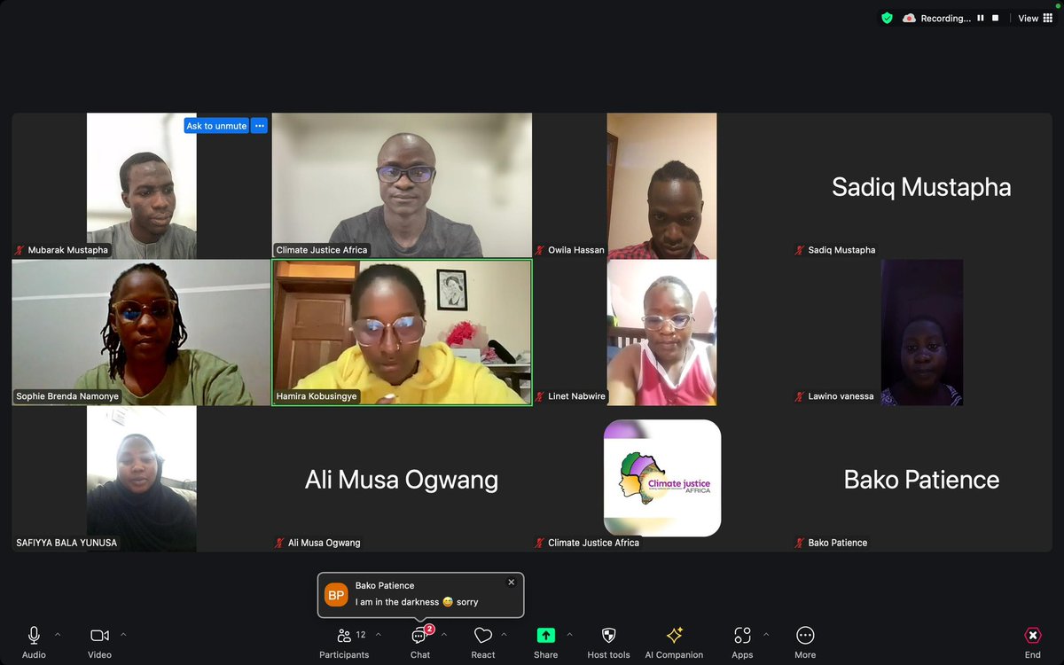 CJusticeAfrica's tweet photo. Our Onboarding call was a great start to this journey as the participants got to share their expectations with us. We got to learn the great work they are doing or aim to do in their communities. #CBSSCAP @TKobusiingye @dheenylkhair @Misereor https://t.co/BGQA6UyKgz