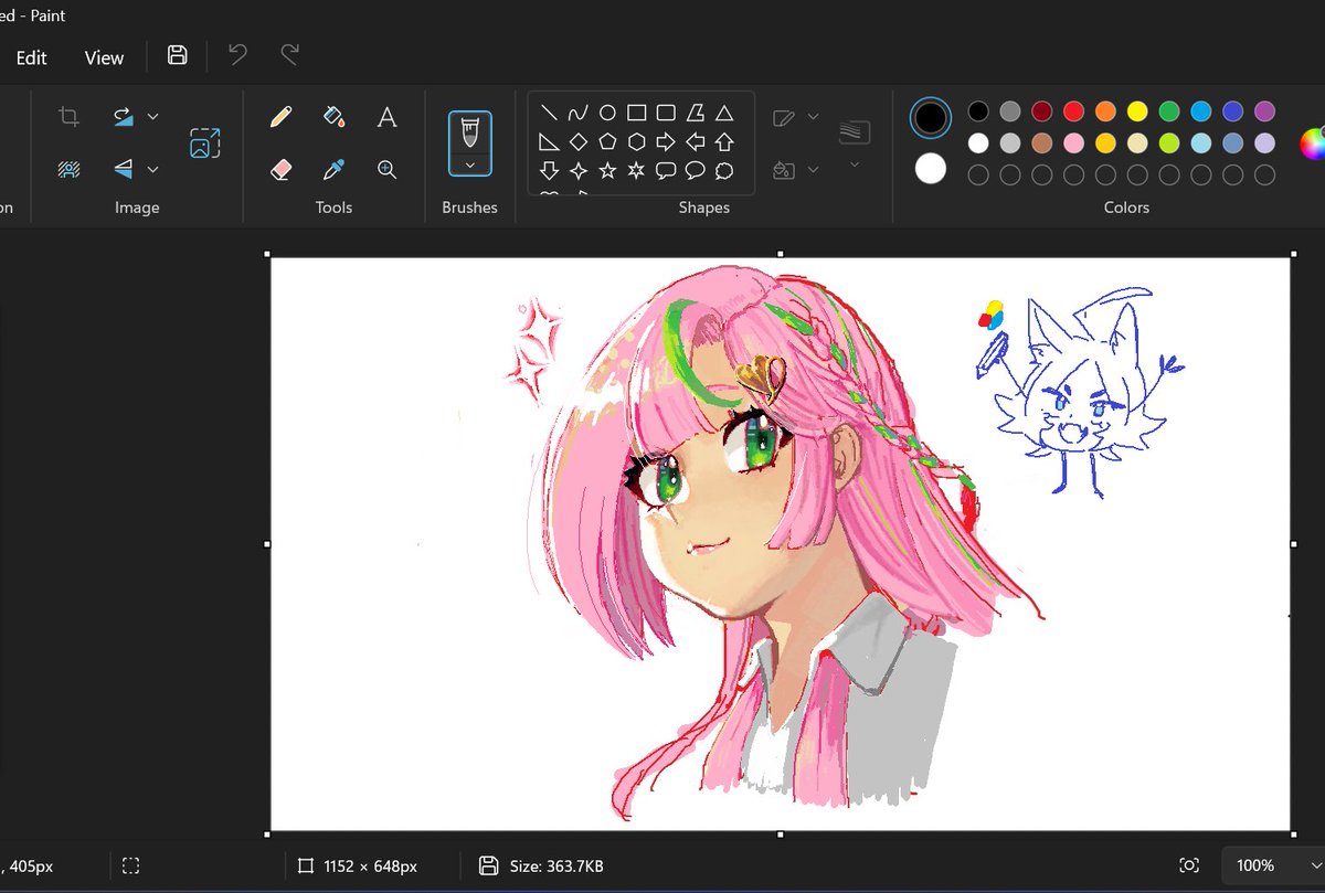 Aoki_Leon08's tweet photo. ada yang mau karakternya digambarin di paint?

reply karakter di komen ya 

featured char: tiona bintari #tioonart 

#microsoftpaint  #mspaint https://t.co/CdmlHn6yij