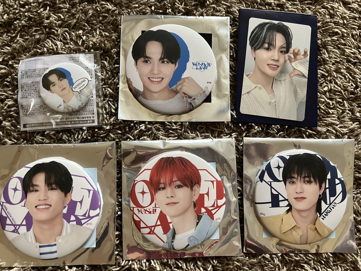 park___56's tweet photo. TREASURE WONDERLAND POPUP 
缶バッジ 交換

譲）ドヨン、ヨシ、ハルト、ジョンウ

求）ジフン（同種）

郵送での交換希望しております(⋆ᴗ͈ˬᴗ͈)”
24日名古屋1部の公演前手渡しも可能です🙆‍♀️
気軽にお声かけください

#TREASURE #TREASURE交換
#WONDERLAND https://t.co/CAdUGC2t2n