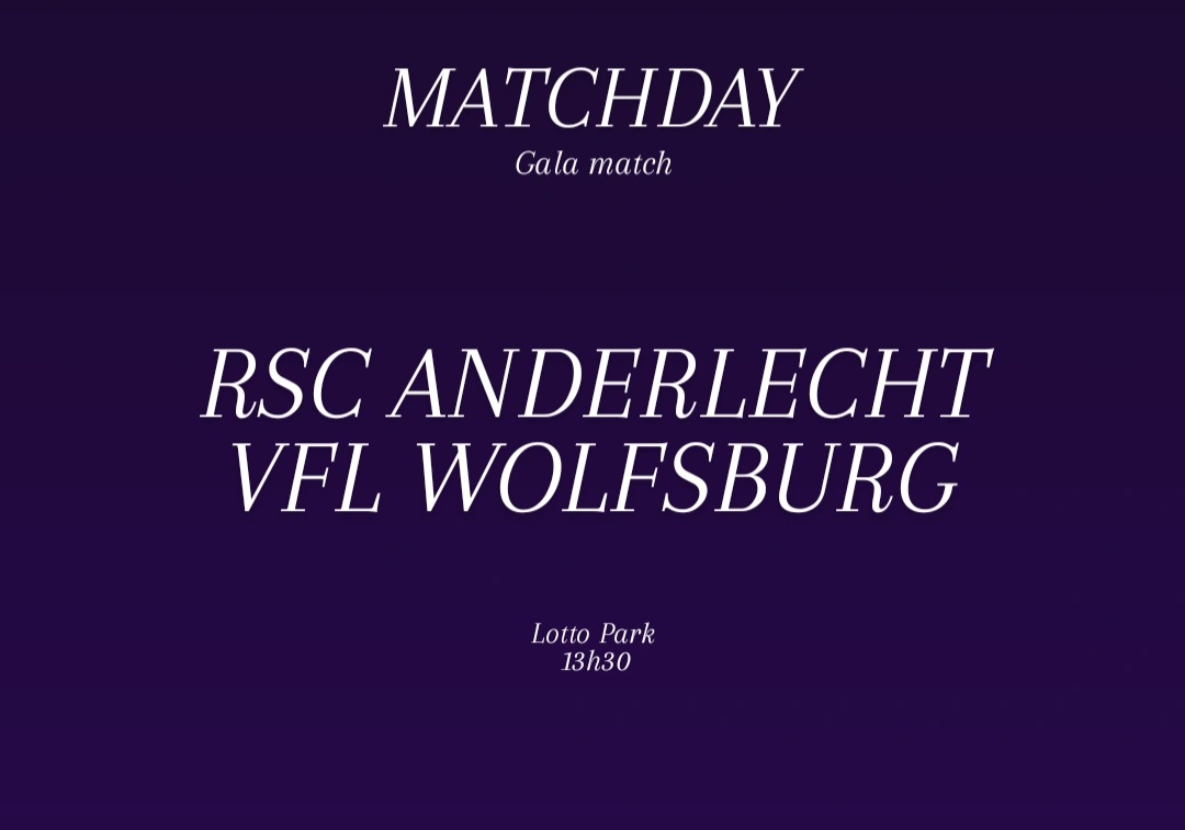 ACDAnderlecht's tweet photo. 🟣 MATCHDAY ⚪️
🤝 | Friendly Game
🆚 | VFL Wolfsburg
⏰ | 13h30
#⃣ | #ANDWOL #RSCA https://t.co/6uFLCZSoPv