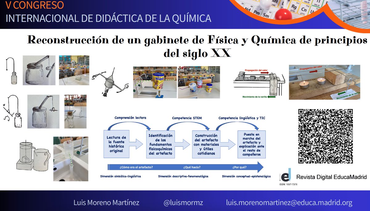 luismormz's tweet photo. ¿Eres docente de Química y te interesa usar la historia de esta ciencia en tus clases? Investigaciones, recursos y experiencias para ello en esta conferencia plenaria del V Congreso Internacional de Didáctica de la Química. Vídeo disponible en: https://t.co/FkFw4EAiXr https://t.co/h1ugUdQdFH