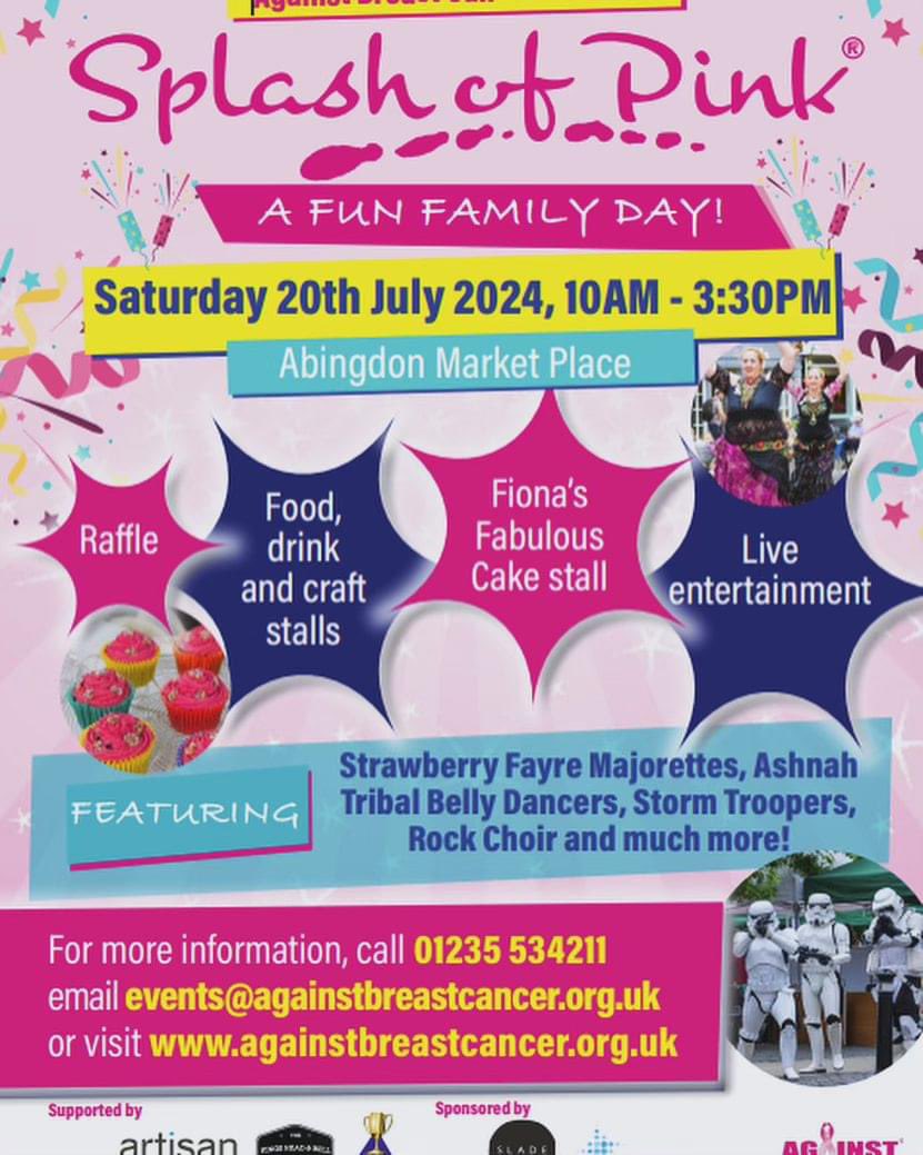 bho_rh's tweet photo. Cake stall at Splash of Pink is open for business! Come and support
Against Breast Cancer at Fiona’s fabulous cake stall! Ruth is helping out alongside our colleagues and neighbours Slade Legal https://t.co/HcsBwc4fip