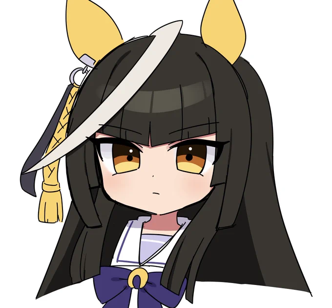 サイドの髪も直線的なカルストンライトオ 