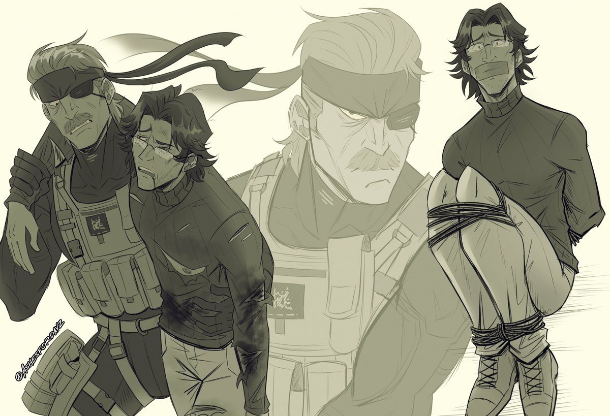 Ashesfordayz's tweet photo. Imagine Old Snake desperately trying to save a captured Otacon 🤔#mgs https://t.co/Fr5DHOD7jd