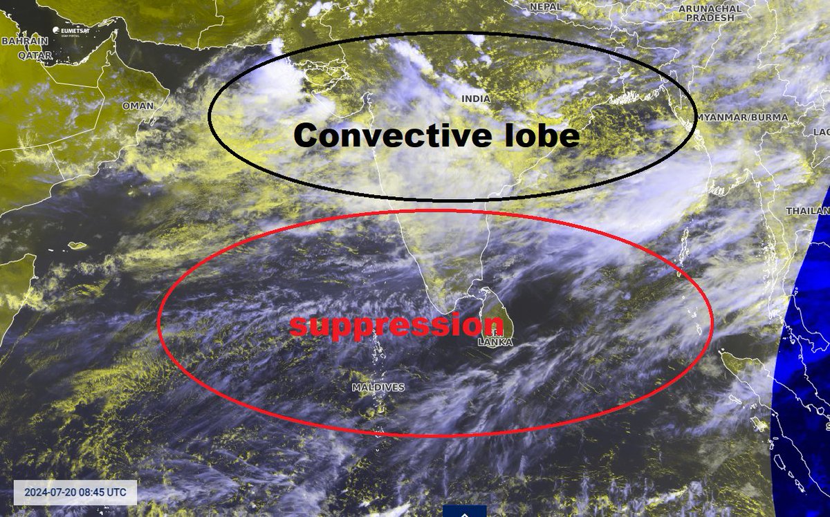 Selwyyyyn's tweet photo. MISO /BSISO in action!!! Clear-cut dipole structure
#Monsoon2024 #Monsoon #MISO #MJO #BSISO #heavyrains #floods #Mumbai #MumbaiRains #GujaratRains https://t.co/feJDupPcri