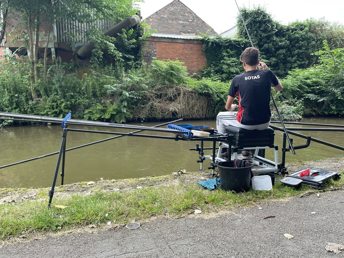 TraceyLadyPlumb's tweet image. @CanalRiverTrust @CRTFisheries brought the nephew this morning to Stoke. I have more fishing gear in my car than when I go camping for a wk! #LetsFish #Fishing #nephew