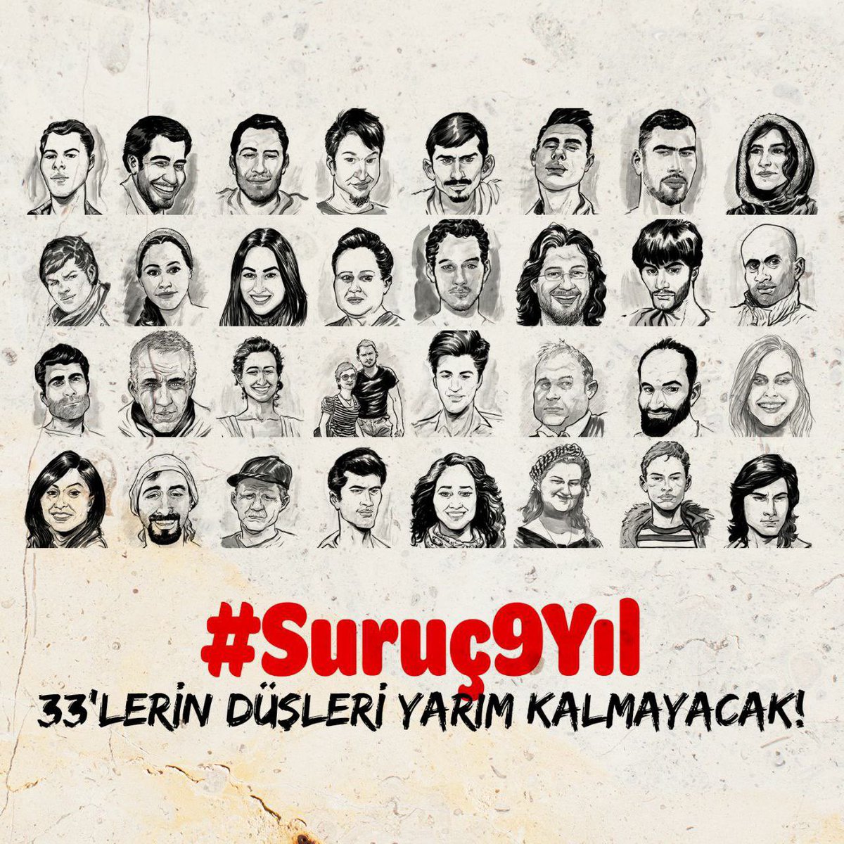LogHaber's tweet photo. 9 yıl önce bugün 33 düş yolcusu Suruç'ta IŞİD tarafından katledildi. 

Rahmetle anıyoruz. https://t.co/6AYOsPyOMf
