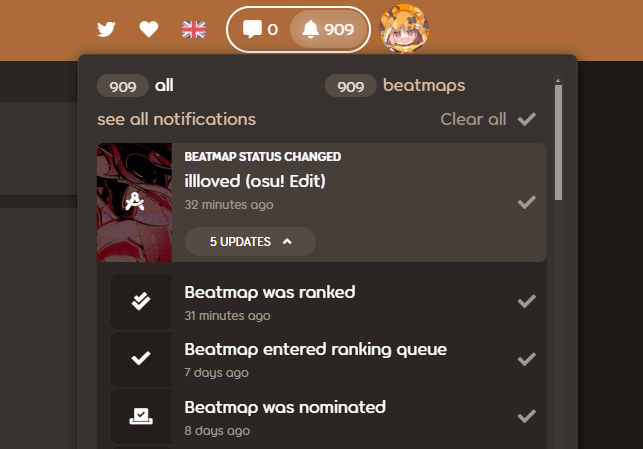 The map is now in the Ranked section thanks to the nominators, Deif and fayew! 🙏

Go give it a try if you haven't! 😼

( 🎁1x supporter tag to the 1st Full Combo )