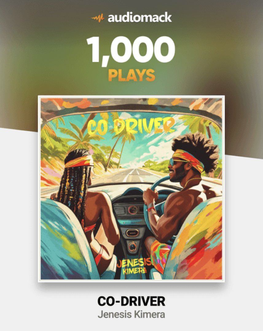 OrijinalJenesis's tweet image. 🏎️🏎️💨💨 #CoDriver 1000+ in one day 

afrisounds.lnk.to/CoDriver