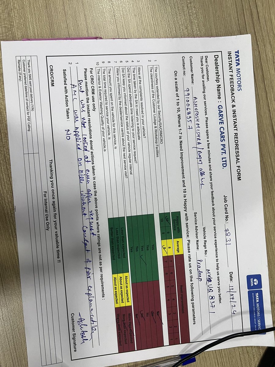 ashutosh276's tweet photo. @tata_cars never fail to disappoint after 1 week of service getting to know software update was not done getting engine oil warning. Also feedback for servicing. @TataCompanies #SayNoToSafari #TATAIPL #TataMotors #TataSafari #TataMotorSucks https://t.co/7WWPaOknb8