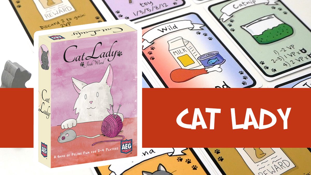 Cat Lady est un jeu de draft et de collection. Les joueurs tentent de gagner le plus de points, en prenant et nourrissant des chats.
Découvrez-le en 2 minutes !

Youtube : youtube.com/watch?v=M1xhg_…
Blog : des-en-mousse.com/cat-lady-prese…

#j2s #jeudesociete