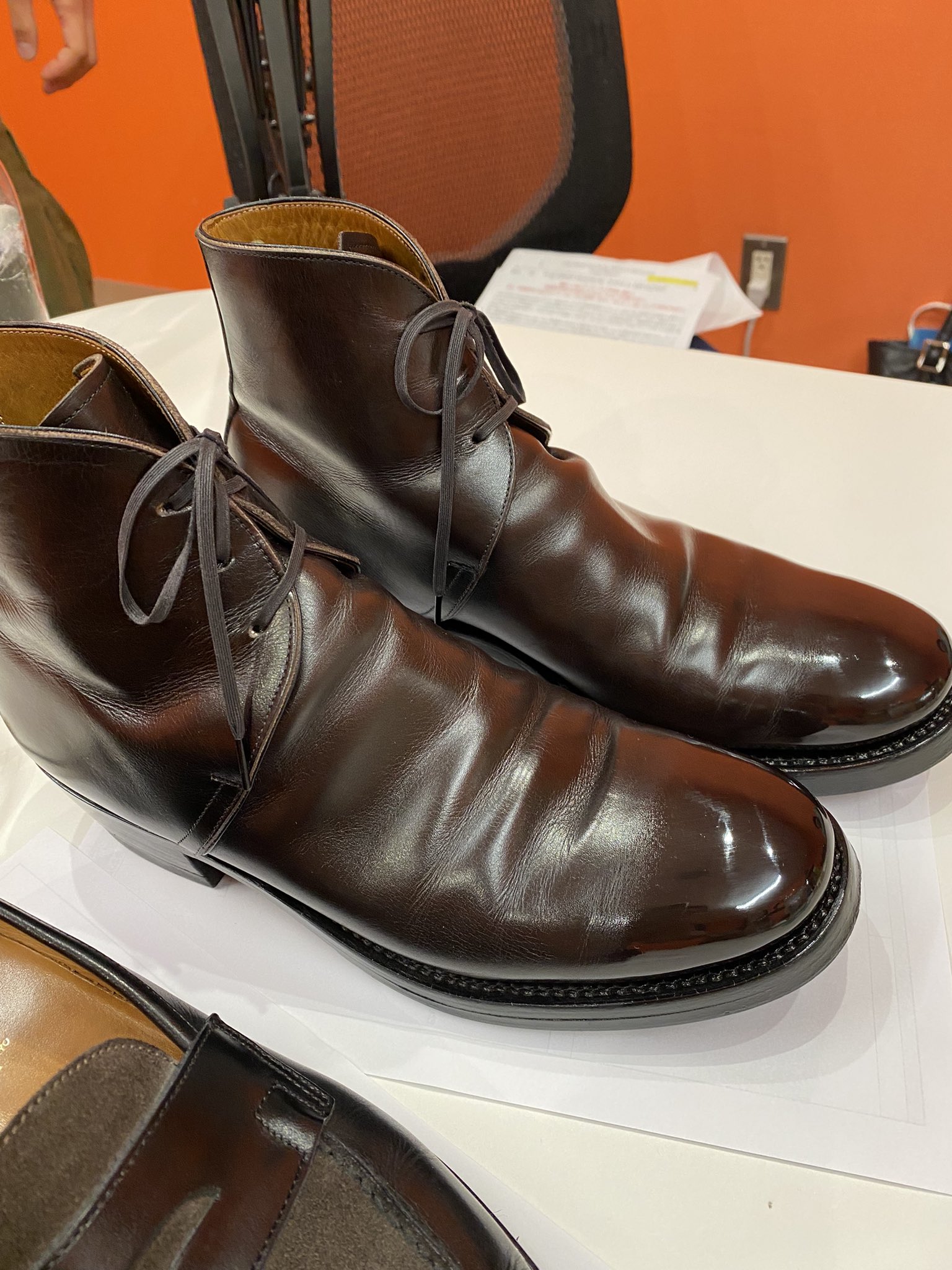 warp and woof Original George Boots 馬革（ポッキーのDX RADIO