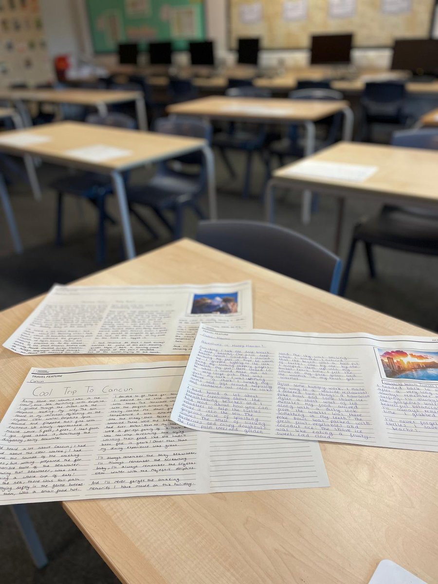 What better way to end the year than by celebrating the wonderful work of our students! Bella in year 7 created this brilliant sonnet and 8x1 have been super busy writing their own travel articles. Well done everyone 👏🏻