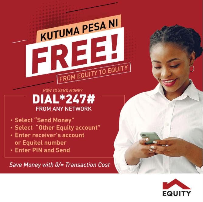 KeEquityBank's tweet photo. @Oliverkelvin_ Hi Oliver, thanks for writing in. We've been in touch. Send money from Equity to Equity at zero transaction cost. #SaveWithEquity. https://t.co/C62Y70msnK