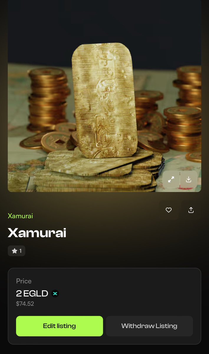 Hey #Multiversx 

We are developing a bad ass fighting game on Unreal Engine called “XAMURAI”. It’s a Mortal Kombat style game.

We are on Alpha Test phase now. 

If you want a share from Game Revenue - go and buy this SFT Token. 

Buy and Hold 👺

xoxno.com/nft/XMRAI-37ee…