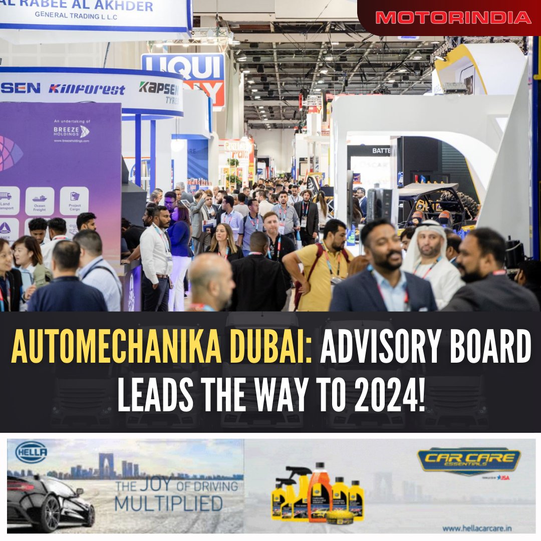 motorindiatweet's tweet image. Automechanika Dubai reveals its inaugural Advisory Board, featuring top industry experts to guide the event’s future and boost the automotive aftermarket.

𝐑𝐞𝐚𝐝 𝐌𝐨𝐫𝐞: motorindiaonline.in/automechanika-…

#AutomechanikaDubai #AutomotiveIndustry  #AutomotiveTrends