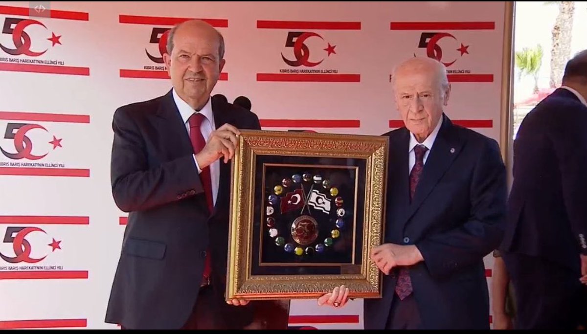 #KıbrısBarışHarekatı'nın 50. yıl dönümü... Türk Dünyasının Bilge Lideri <a href="/dbdevletbahceli/">Devlet Bahçeli</a>