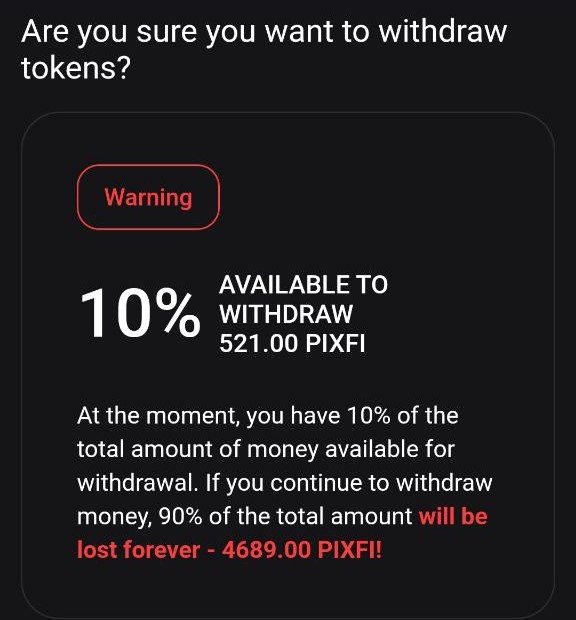 This is not #HumanityFirst 
#pixelverse has done a catastrophic damage to the community believing in Mining App 
#PIXELVERSE should learn from #notcoin to be transparent
Notcoin allowed #CommunityFirst to claim 100% and they never forced community to stake for 2 years
