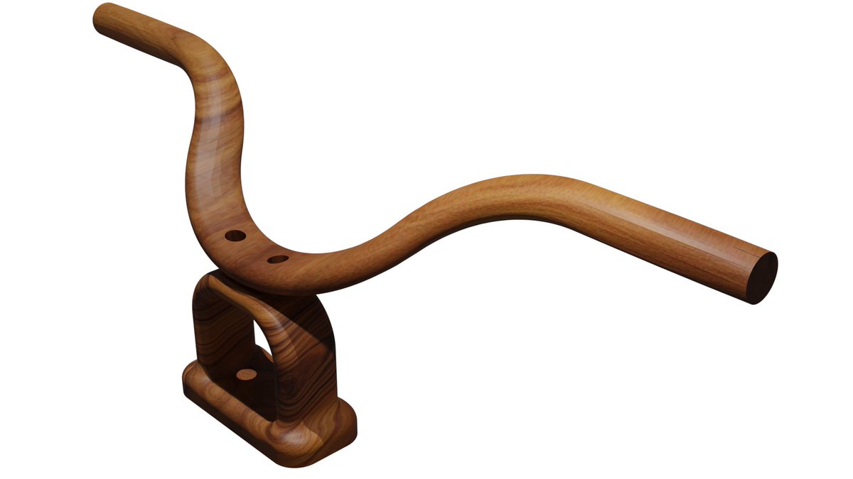 ferozerashid's tweet image. Trying on a new bike handle in @FreeCADNews #FreeCADFriday