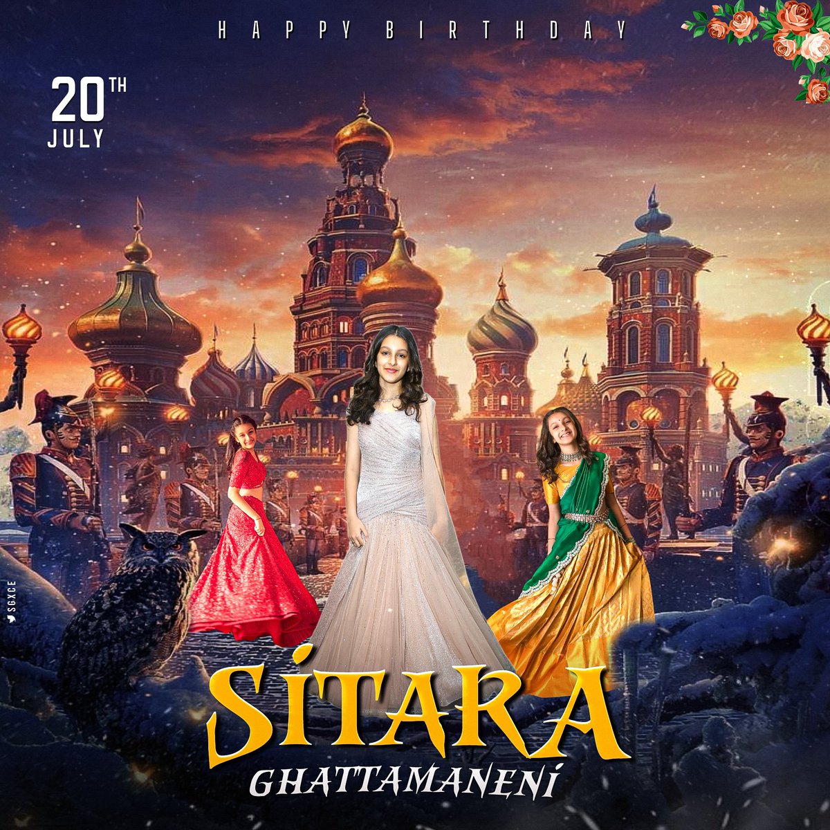 vector_dzns's tweet photo. Our Little Princess #SitaraGhattamaneni has turned "12" today Wishing Very Happiest Birthday Princess ๐ธ
#HBDPrincessSitara #Unitedmbfans
#CelebrateSSMB
@urstrulyMahesh
#sgxce #posterdesign
#samb29 https://t.co/XDirhRNSQ3