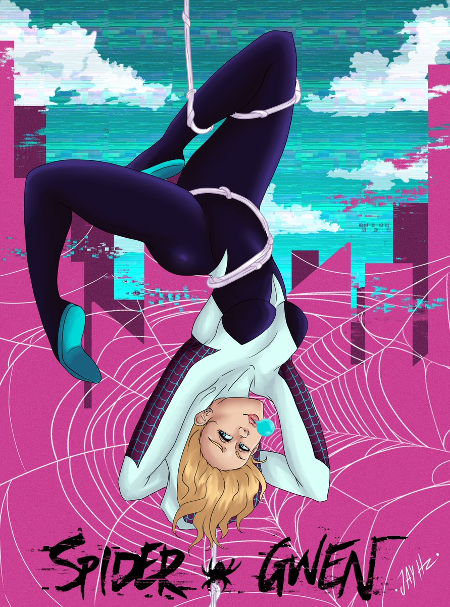 JayHz382's tweet photo. Hey birdies, here´s my SpiderGwen fan art!, hope you like it! ♥

#spidergwen #spiderghost #fanart #opencommissions https://t.co/Rv4nl96F7d