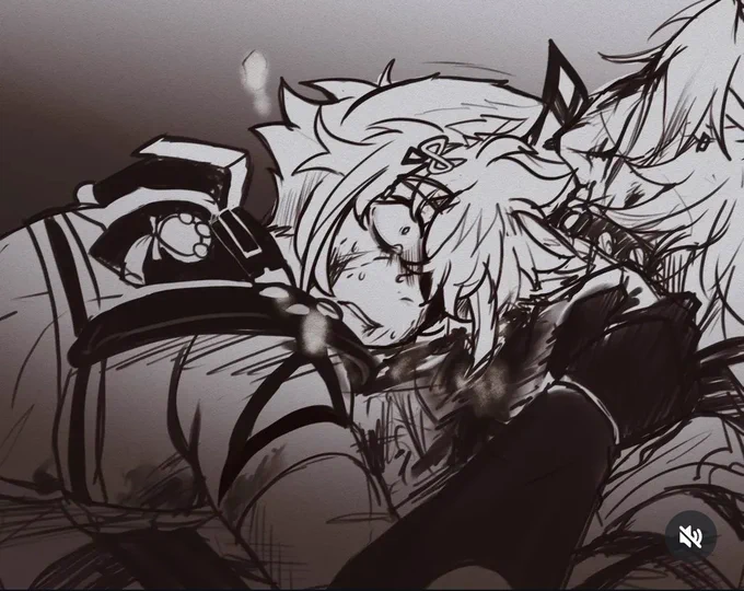 A handsome man, the same man going feral, and still the same man getting emotional damage