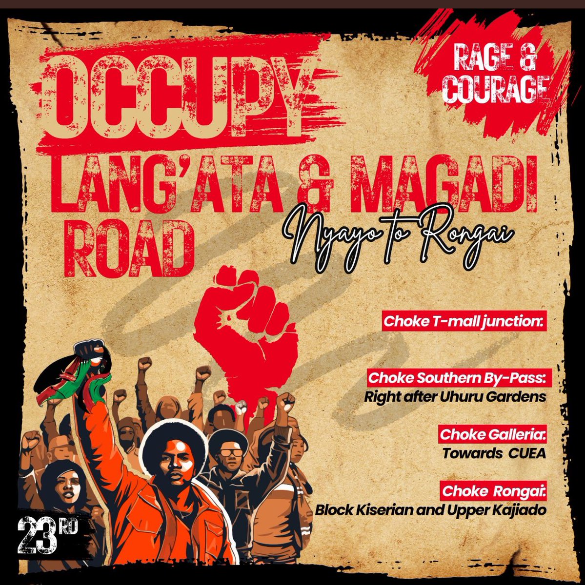 Mabonga_254's tweet photo. Occupy Lang'ata Road #RutoMustGo https://t.co/1PsieNZnZy