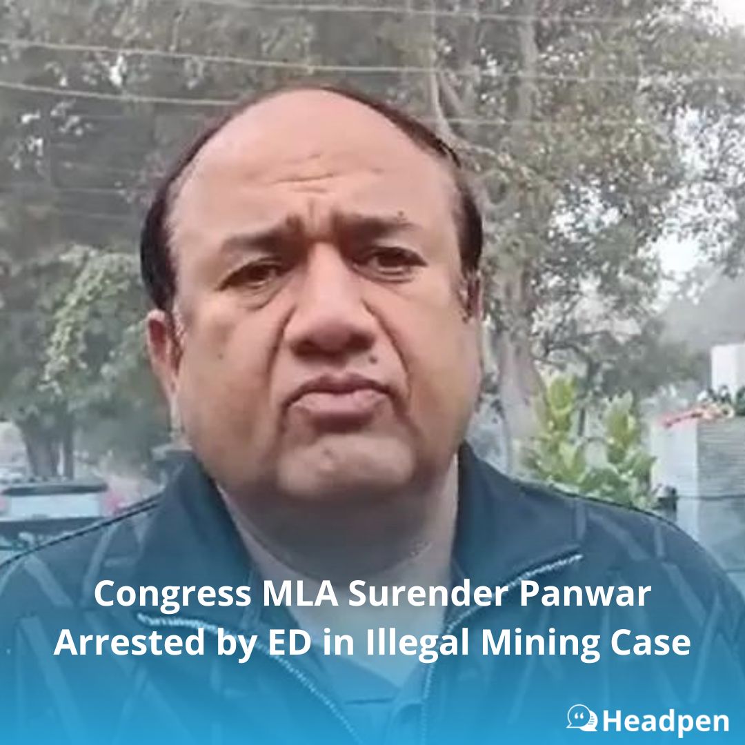 officialheadpen's tweet image. On July 20, 2024, the Enforcement Directorate arrested Congress MLA #SurenderPanwar from Sonepat, Haryana, in connection with an illegal mining and financial misconduct case, just two months before the Haryana state elections.

#HaryanaElections #Haryana #ED
