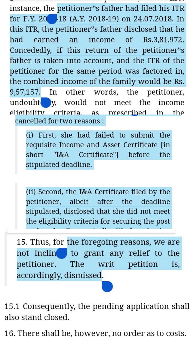333maheshwariii's tweet photo. 𝗔𝗮𝘀𝗵𝗶𝗺𝗮 𝗚𝗼𝘆𝗮𝗹, AIR 65, UPSC CSE 2019.

She got into UPSC with EWS, but when she submitted her certificates, DoPT rejected them.

Why? Because she disclosed income was around ₹3,81,000, but after verifying through ITR, the combined income of the family was found to be ₹9,57,157.

She then approached the High Court, but her petition was dismissed due to a forged EWS certificate.

In 2021, she cleared UPSC again with AIR 320 and became an IAS officer. However, some people are spreading rumors that within two years, with the help of her sister, who is a CA, she exploited loopholes in CBDT rules to qualify for the EWS category.

Why doesn't UPSC debar candidates who have previously forged documents? That's how most reputed institute maintain integrity and respect the hard work of lakhs of aspirants.