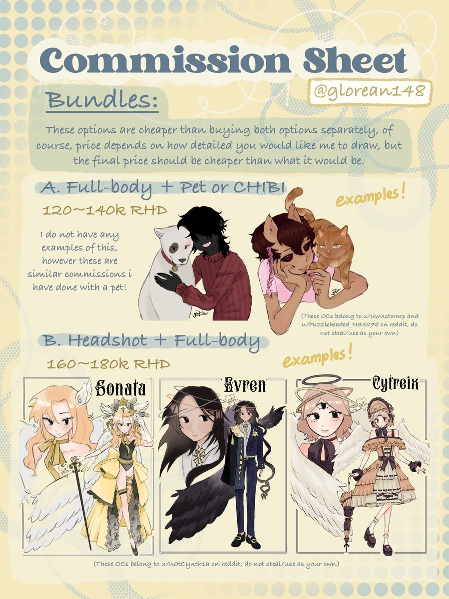 glorean148's tweet photo. Trying to take RH comms on here! (I have done 20+ comms before)
Pls read all the info in my comms sheets :))
Tags: #royalehigh #royalehighcommissions #royalehighcomms #RH #commissionart https://t.co/5AkoBJ2taF