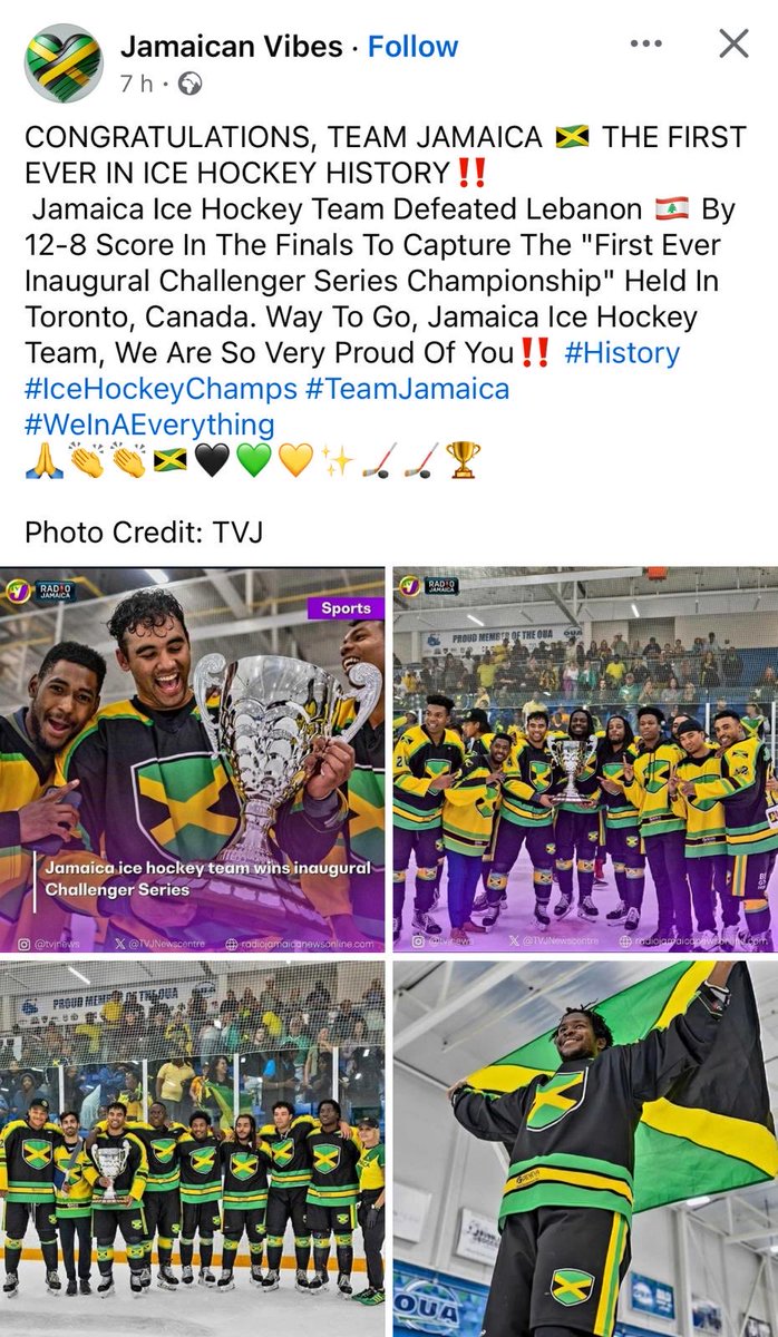 HillAubyn's tweet photo. JAMAICA WINS, also in unexpected events and places! https://t.co/0kJhJWuEvr