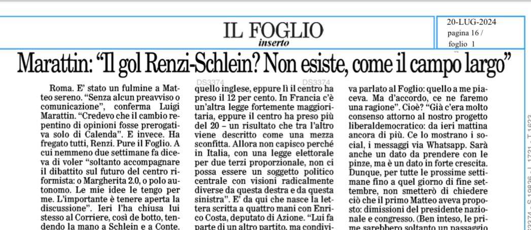 marattin's tweet photo. In Italia la politica si fa così, ormai. E da molti anni. 

Basta un gol ad una partita di beneficienza e una bella foto per cambiare una linea politica che era stata già concordata con la propria comunità politica.

Poi se il gol era in fuorigioco e quindi non è nei fatti mai esistito, figuratevi, ma cosa volete che conti.

La mia intervista di oggi a @ilfoglio_it.