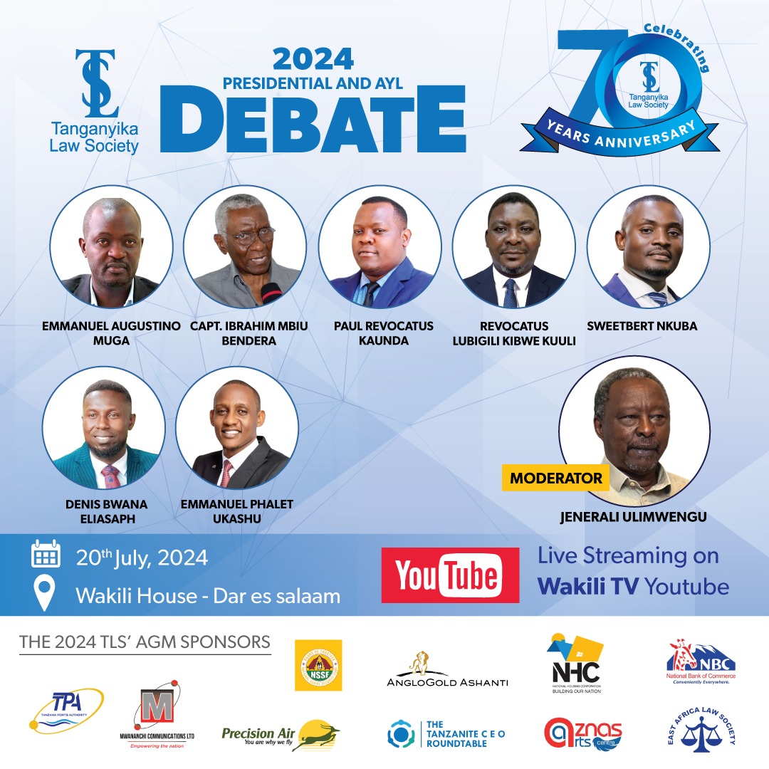 CaptainBendera's tweet photo. Nani anatosha kuwa Rais wa @TanganyikaLaw ilikuwa mada jana usiku kupitia @Clouds_TVtz 
Katika harakati za Uchaguzi wa Rais TLS mwaka huu, kutakuwa na Mdahalo Wakili House leo. Mnakaribishwa.
Naomba kura zenu 'Learned Friends'. https://t.co/ZWmuKmllOm