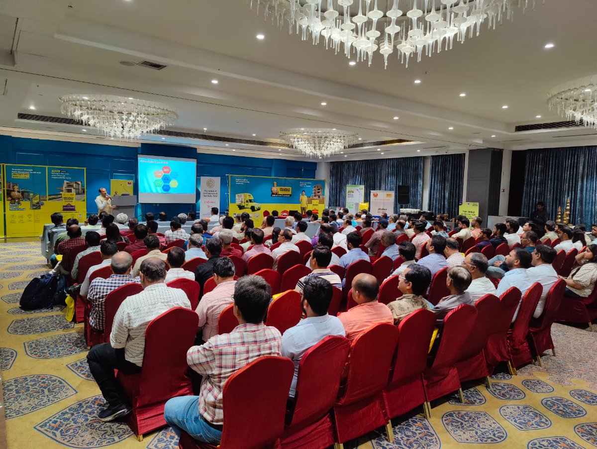 BisSurat's tweet photo. Technical talk on #Standardization and Quality Certification of Construction Materials  by Shri S.K.Singh , Head (SUBO) &amp; Sr. Director. Program was organised by Institution of Construction Engineers and Architects, Surat and M/ Ultratech Cement. @BIS @BisSurat https://t.co/uVC6rItXPQ