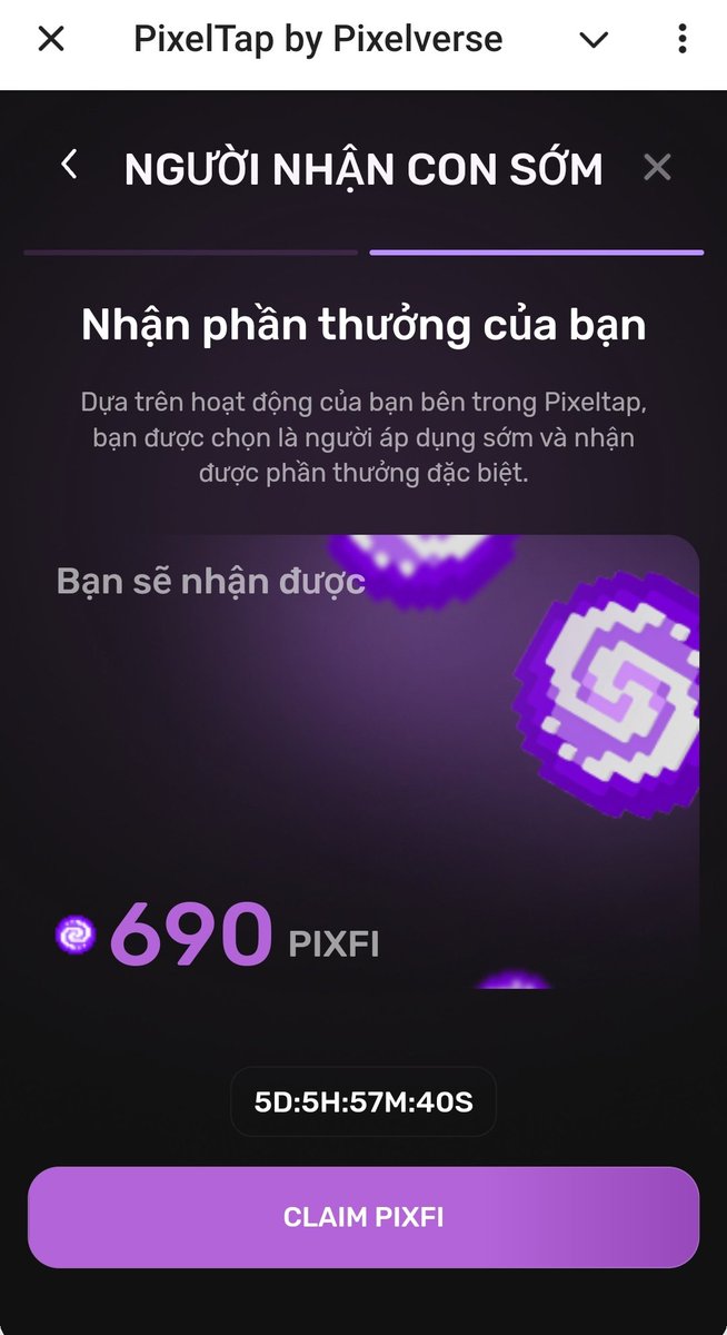 ✅👉PixelTap (kèo đào gấp)
✓ Đối tác: Binance, OKX, Kucoin, MEXC.
✓ Hiện tại đã cho claim 8h 1 lần
✓ Đã cho liên kết ví . Chuẩn bị cho claim
Link tại đây : t.me/pixelversexyzb…

👉Nhóm Telegram follow dự án Hot : t.me/+s1glGp7diegzM…

#TON
#Pixeltap 
#hamster