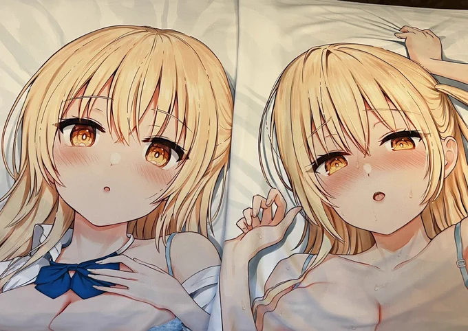 家ではだらしない妹ちゃんの抱き枕カバー、いい感じ…!(視線、サイズ感など調整予定)