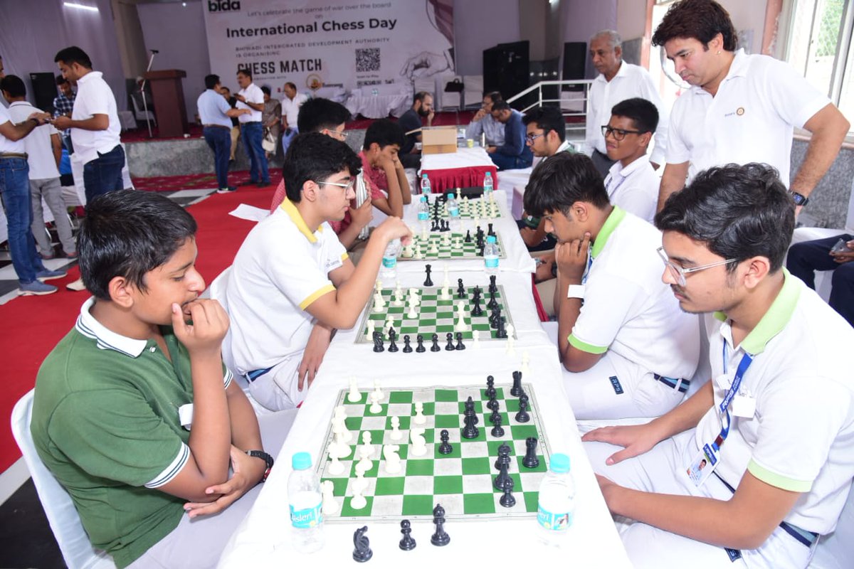 On international chess days BIDA has organised a chess competition in Bhiwadi

<a href="/DIPRRajasthan/">सूचना एवं जनसम्पर्क विभाग, राजस्थान सरकार</a>