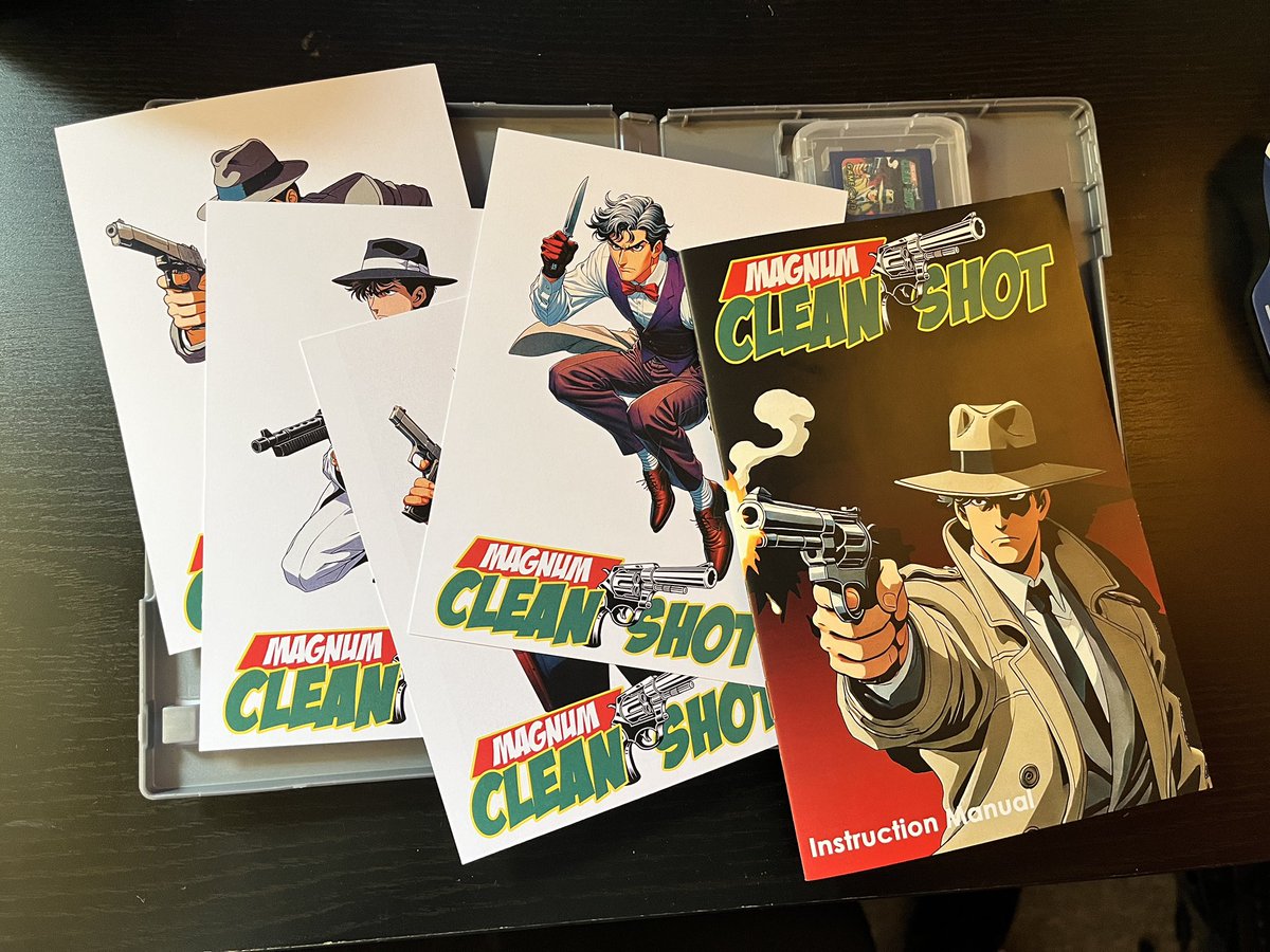 Ordering for Magnum: Clean Shot is now open! This is not a pre-order - the game is in stock and will be shipped out as fast as I can process the orders. Get your copy from cavern.games #zxspectrumnext #spectrumnext