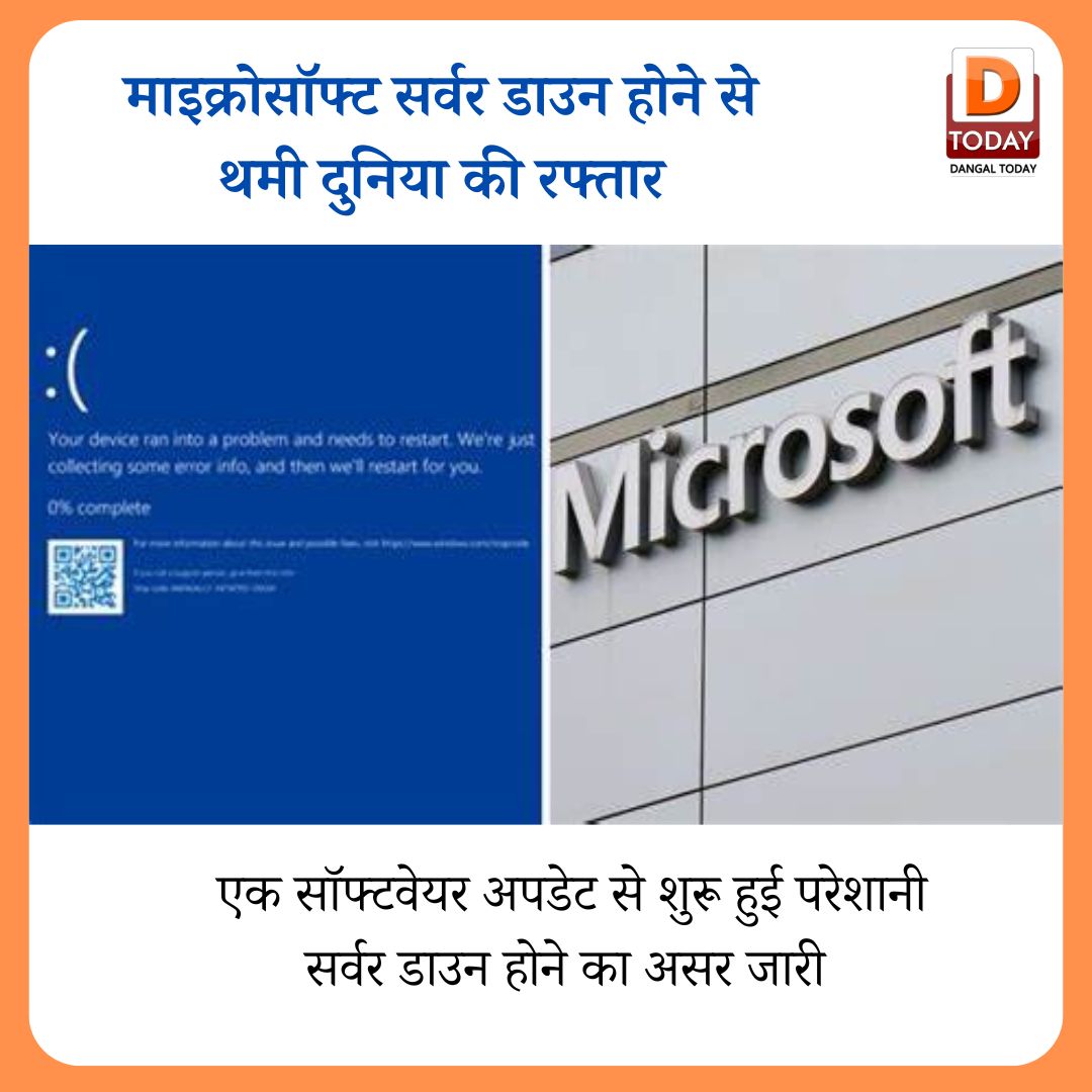 dangaltodaynews's tweet image. माइक्रोसॉफ्ट में क्राउडस्ट्राइक अपडेट के कारण कंप्यूटर सिस्टम प्रभावित होने के बाद अब बिजनेस और सर्विसेज धीरे-धीरे ठीक हो रही हैं।

#Microsoft ##crowdstrike24hoursofspa #computers #business #services #GlobalOutsourcing #technicalproblem #trendingpost #trendingpost #dangaltoday