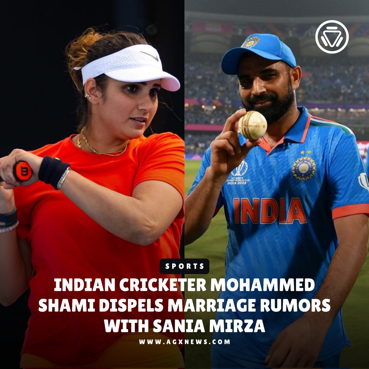 AGXnetwork's tweet photo. Mohammed Shami debunked rumors of his marriage to Sania Mirza, calling the speculations false and urging people to stop spreading misinformation.
To know more https://t.co/uBXpXqnaKV

#MohammedShami #saniamirza #cricketnews #sportsrumors #IndianCricket #tennis https://t.co/Zt9mehJpup