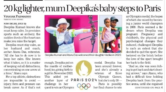 Padmadeo's tweet photo. As a young mother @ImDeepikaK struggled to hold the bow, target practice started from 5mts. She almost quit after failing to win a spot in the Asian Games. Now thanks to @ArcherAtanu help she will take part in her 4th Olympics. @thetribunechd

Link 👇👇 https://t.co/0OJzegXP9P https://t.co/KGsS5os61L
