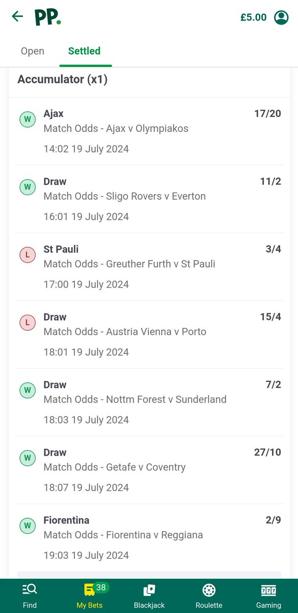 Capturing_Soho's tweet image. 10p on this. Can't remember how much I would have got if it had all worked out. A decent amount I think for such a small stake.......

#paddypower #football #betting