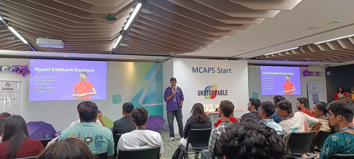 geeky_kartikey's tweet image. Unconference has begun with the keynote session by @siddharth_hacks the OG 🚀

#GithubFieldDayIndia
#GHFD2024