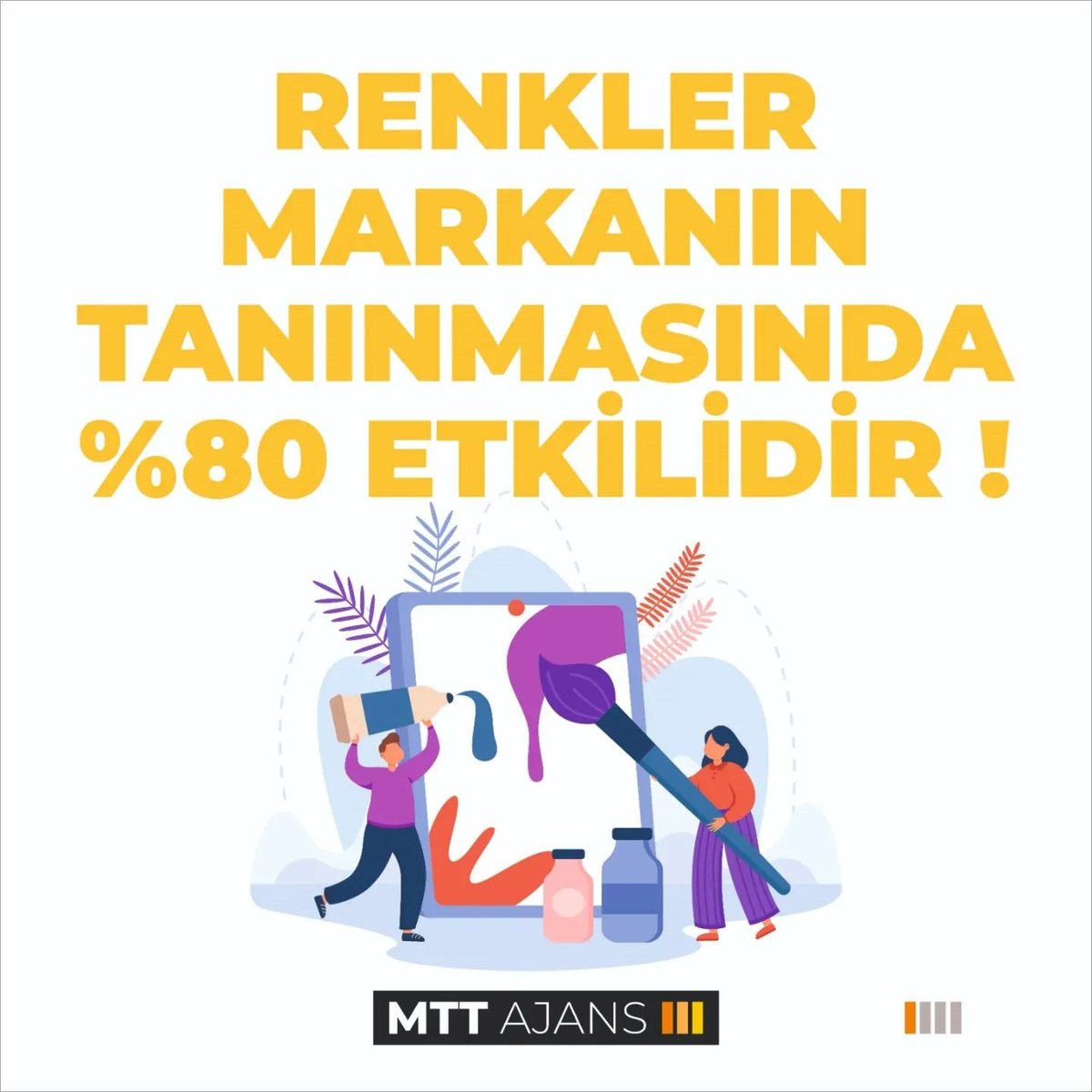 ajansmtt's tweet photo. | Renkler Markanın Tanınmasında %80 Etkilidir !
#dijitalajans #reklamajansı #webtasarım #webtabanlıtasarım #dijitalpazarlama #grafiktasarım #markatescil #logotasarım #sosyalmedyayönetimi #googleads #eticaret #seo #matbaa #basılımedya #bursaajans #bursareklamajansı https://t.co/vo60xI9idP