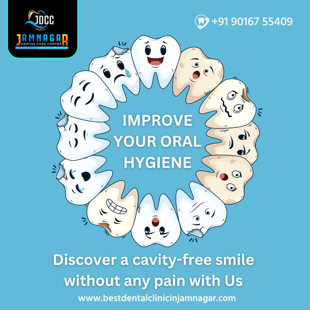 Improve Your Oral Hygiene
Discover a cavity-free smile without any pain with Us

+91 9016755409 <a href="/jdccjamnagar/">Jamnagar dental care center</a>
Near Jolly Bungalow, Summair Club Rd, opp. Jay Mataji Hotel, Jamnagar, Gujarat 361005
bestdentalclinicinjamnagar.com

#smilemakeover #smile #dentist #dentistry #veneers